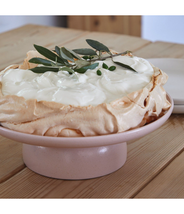 Casafina Assiette à pied en grès "Pacifica", Rose de Casafina