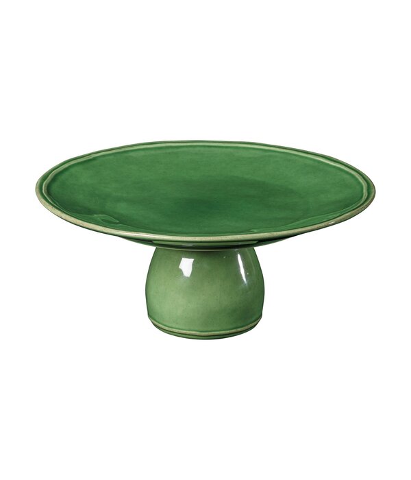Casafina Assiette à pied en grès "Fontana", Vert de Casafina