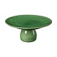 Assiette à pied en grès "Fontana", Vert de Casafina