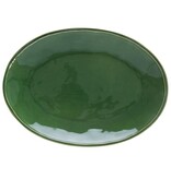Casafina Assiette Ovale en Grès "Fontana" 40 cm, Vert de Casafina