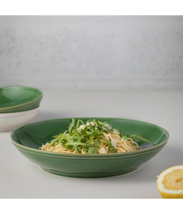 Casafina Bol en grès vert "Fontana", 34cm de Casafina