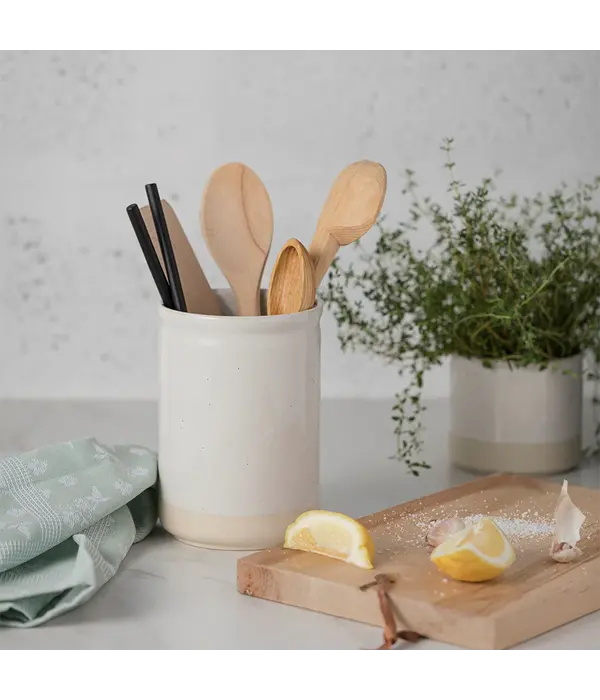 Casafina Casafina "Fattoria" White 2-tone Utensil Holder