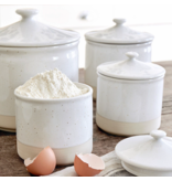Casafina Casafina "Fattoria" White 2-tone Canister, Large