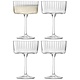 Verres à champagne "Gio" Ripple 230 ml, ens/4 de LSA
