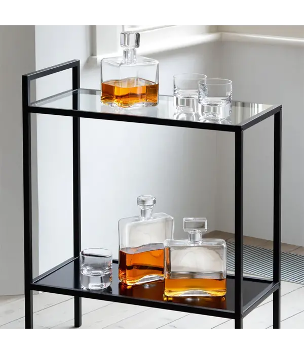 LSA Clear Cask Whisky Square Decanter, 1L
