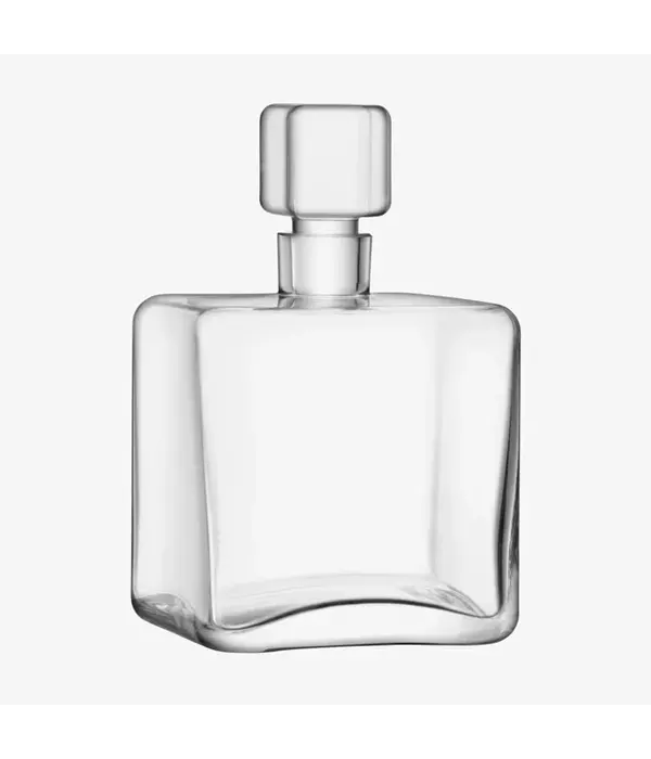 LSA Clear Cask Whisky Square Decanter, 1L