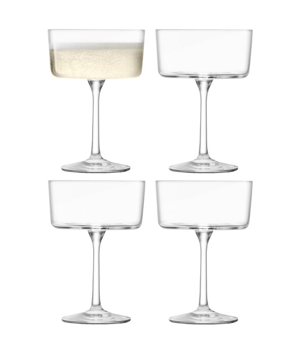 Verres à Champagne "Gio" 230ml,  ens/4  de LSA