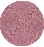 Now Designs Napperon rond "Disko" Mauve 15"