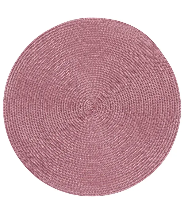 Now Designs Napperon rond "Disko" Mauve 15"