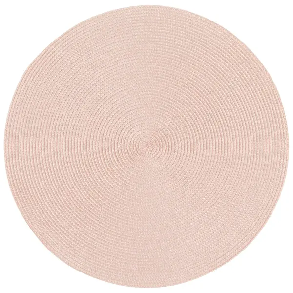 Round "Disko" Shell Pink Placemat, 15"