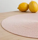 Now Designs Round "Disko" Shell Pink Placemat, 15"