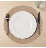 Now Designs Round "Disko" Taupe Placemat, 15"