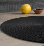 Now Designs Napperon rond "Disko" Noir 15"