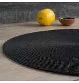 Now Designs Napperon rond "Disko" Noir 15"