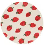 Now Designs Napperon Tressé Rond "Fraises"