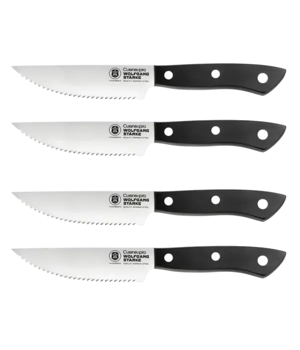 THE CUSTOM CHEF Cuisine::pro® WOLFGANG STARKE™ Couteaux à steak 5", Ens/4 - THE CUSTOM CHEF™