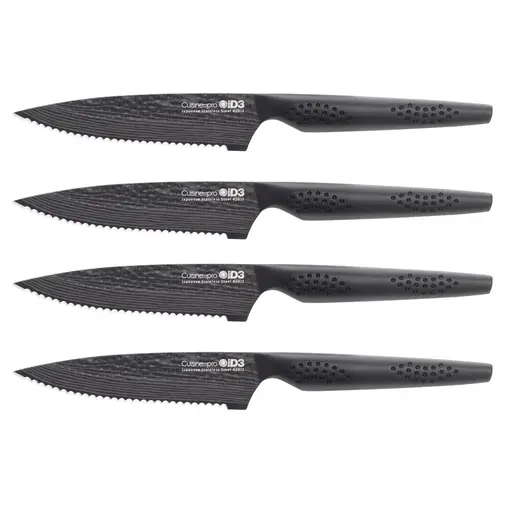 THE CUSTOM CHEF Cuisine::pro® iD3® BLACK SAMURAI™ 4-Piece Steak Knife Set - THE CUSTOM CHEF™