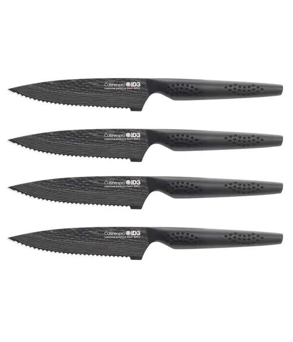 THE CUSTOM CHEF Cuisine::pro® iD3® BLACK SAMURAI™ 4-Piece Steak Knife Set - THE CUSTOM CHEF™