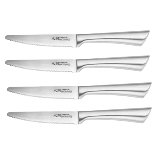 THE CUSTOM CHEF Cuisine::pro® Damashiro® Set of 4 Steak Knives 4.5" - THE CUSTOM CHEF™