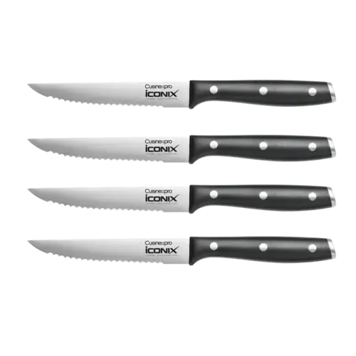THE CUSTOM CHEF Cuisine::pro® iconiX® Ensemble de 4 couteaux à steak 5" - THE CUSTOM CHEF™