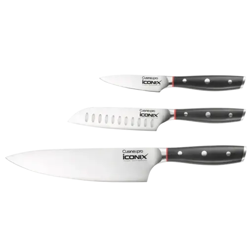 THE CUSTOM CHEF Cuisine::pro® iconiX® Ensemble de 3 couteaux de démarrage - THE CUSTOM CHEF™