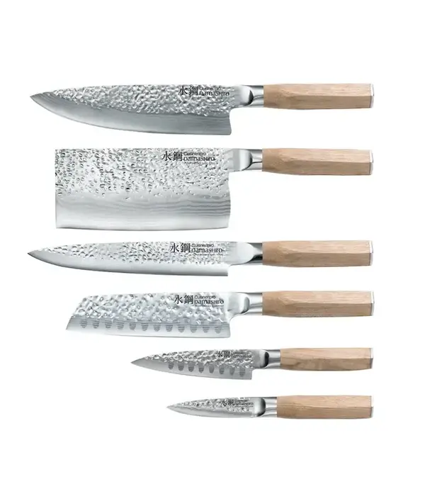 THE CUSTOM CHEF Cuisine::pro® Damashiro® EMPEROR Hikari 7-Piece Knife Block - THE CUSTOM CHEF™
