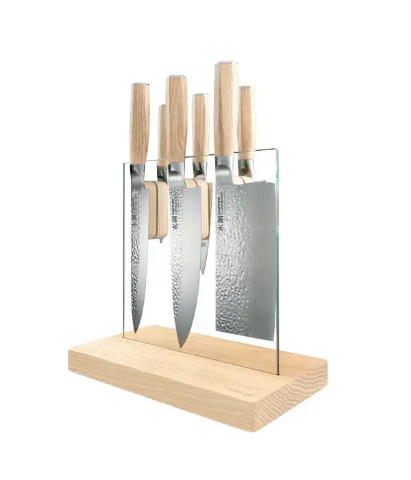 THE CUSTOM CHEF Cuisine::pro® Damashiro® EMPEROR Hikari 7-Piece Knife Block - THE CUSTOM CHEF™