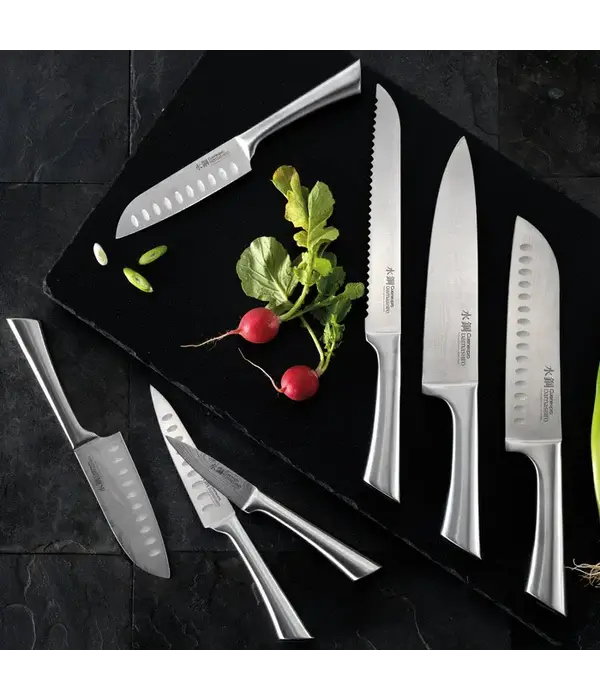 THE CUSTOM CHEF Cuisine::pro® Damashiro® Couteau à pain 8" - THE CUSTOM CHEF™
