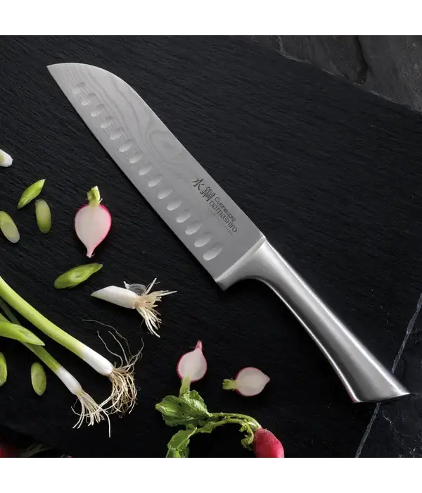THE CUSTOM CHEF Cuisine::pro® Damashiro® Couteau Santoku 6.5" - THE CUSTOM CHEF™