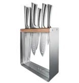 THE CUSTOM CHEF Cuisine::pro® Damashiro® Bloc à couteaux Kinzoku 7 pièces - THE CUSTOM CHEF™