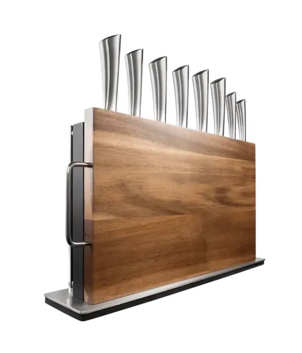 THE CUSTOM CHEF Cuisine::pro® Damashiro® Bodo 10-Piece Knife Block Set with Board - THE CUSTOM CHEF™