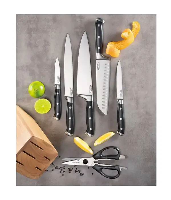 THE CUSTOM CHEF Cuisine::pro® ARTISAN™ Bloc à couteaux Licht 6 pièces - THE CUSTOM CHEF™