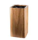 THE CUSTOM CHEF Cuisine::pro® Universal Square Acacia Wood Knife Block - THE CUSTOM CHEF™