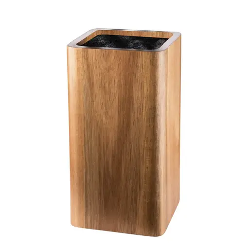 THE CUSTOM CHEF Cuisine::pro® Universal Square Acacia Wood Knife Block - THE CUSTOM CHEF™