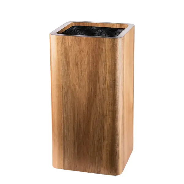 Cuisine::pro® Universal Square Acacia Wood Knife Block - THE CUSTOM CHEF™