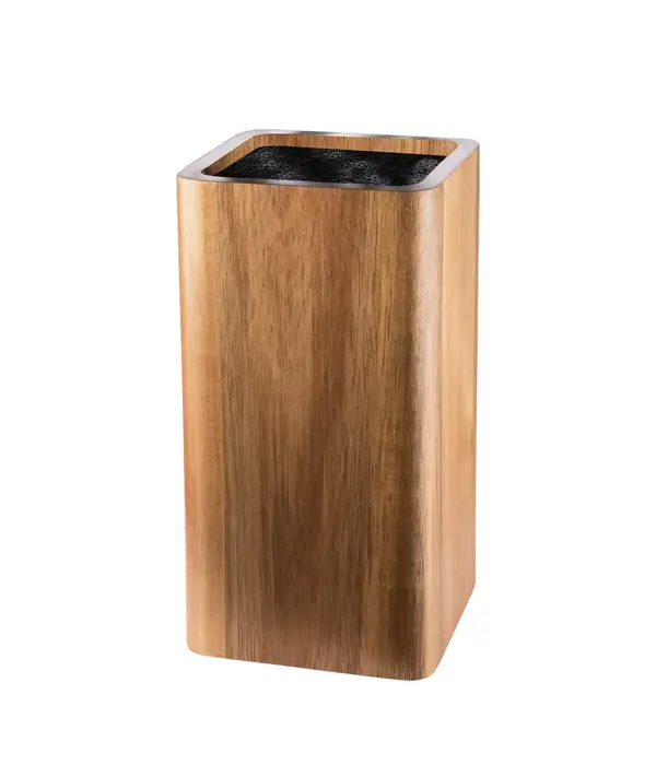 THE CUSTOM CHEF Cuisine::pro® Universal Square Acacia Wood Knife Block - THE CUSTOM CHEF™