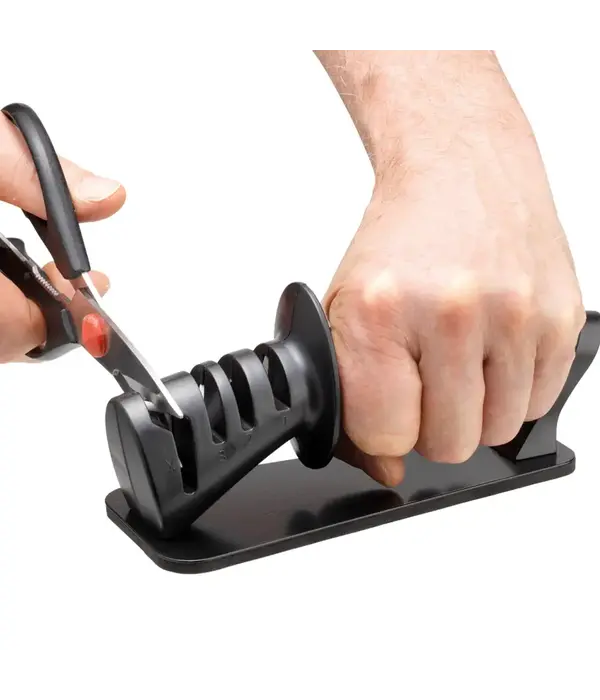 THE CUSTOM CHEF Cuisine::pro® iD3® Black Samurai™ 3-Step Knife Sharpener - THE CUSTOM CHEF™