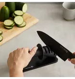 THE CUSTOM CHEF Cuisine::pro® iD3® Black Samurai™ Aiguiseur de couteaux en 3 étapes -THE CUSTOM CHEF™
