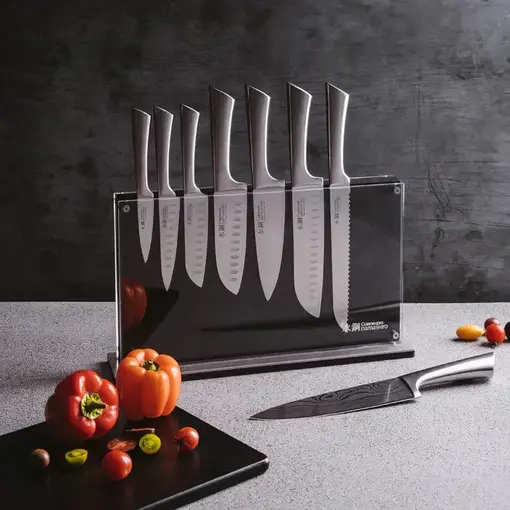 THE CUSTOM CHEF Cuisine::pro® Damashiro® Bloc à couteaux Nami 9 pièces - THE CUSTOM CHEF™