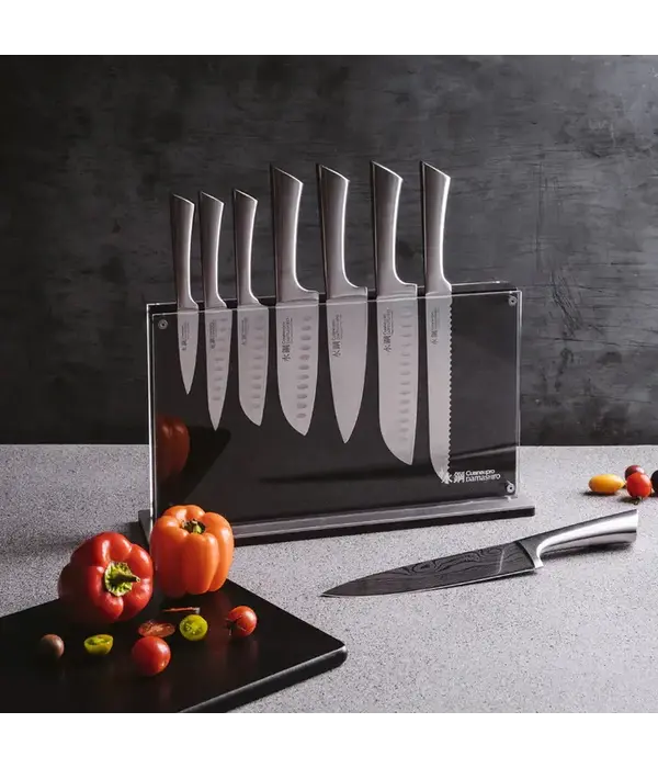THE CUSTOM CHEF Cuisine::pro® Damashiro® Nami 9-Piece Knife Block - THE CUSTOM CHEF™