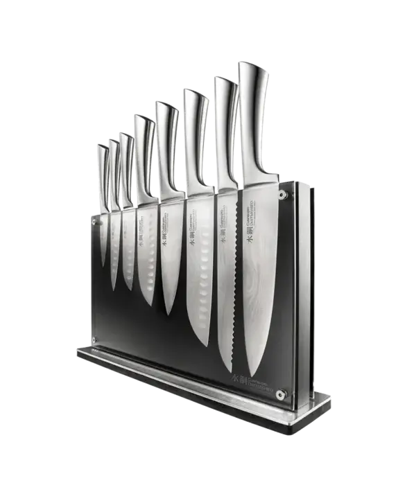THE CUSTOM CHEF Cuisine::pro® Damashiro® Bloc à couteaux Nami 9 pièces - THE CUSTOM CHEF™