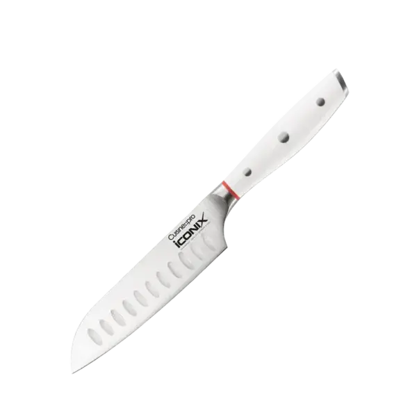 Cuisine::pro® iconiX® Try Me Couteau Santoku 5" Blanc - THE CUSTOM CHEF™