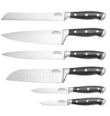 THE CUSTOM CHEF Cuisine::pro® Artisan™ Stah 6-Piece Knife Block - THE CUSTOM CHEF™