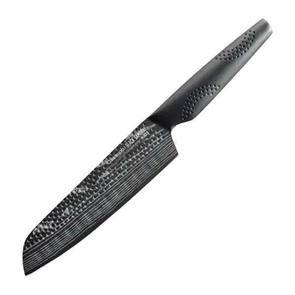 Cuisine::pro® iD3® Black Samurai™ 7" Santoku Knife - THE CUSTOM CHEF™