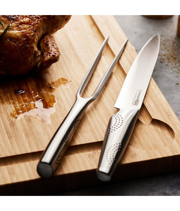 THE CUSTOM CHEF Cuisine::pro® iD3® Carving Knife and Fork, 2 pieces - THE CUSTOM CHEF™