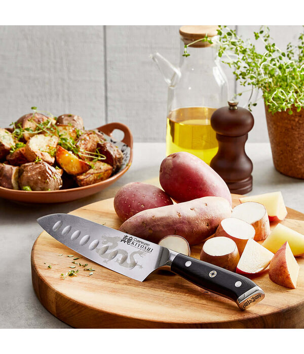 THE CUSTOM CHEF Cuisine::pro® KIYOSHI™ Couteau Santoku 6.5" - THE CUSTOM CHEF™
