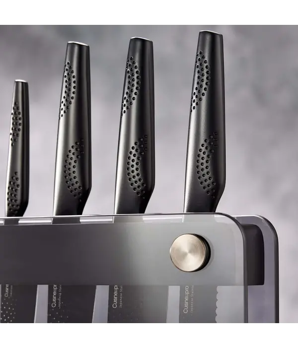 THE CUSTOM CHEF Cuisine::pro® iD3® Black Samurai™ Sakai Knife Block 7 pieces - THE CUSTOM CHEF™