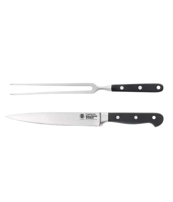 THE CUSTOM CHEF Cuisine::pro® WOLFGANG STARKE™ Carving Knife and Fork, 2 pieces - THE CUSTOM CHEF™