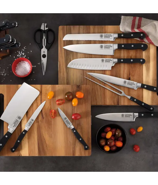 THE CUSTOM CHEF Cuisine::pro® WOLFGANG STARKE™ Couteau et fourchette à découper, 2 pièces - THE CUSTOM CHEF™