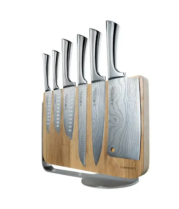 THE CUSTOM CHEF Cuisine::pro® Damashiro® Meiyo 7-Piece Knife Block Set - THE CUSTOM CHEF™